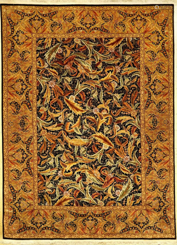 Fine Silk Hereke 'Cinar' Carpet (Signed),