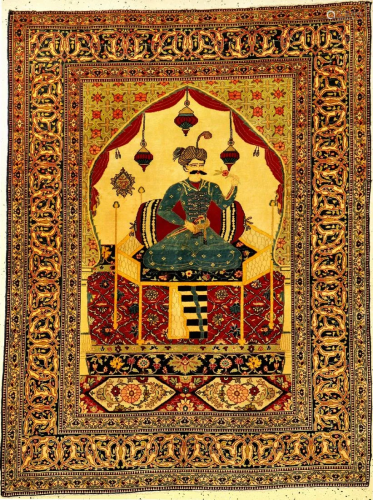 Fine Tabriz 'Pictorial Rug' (Shah Abbas I.),