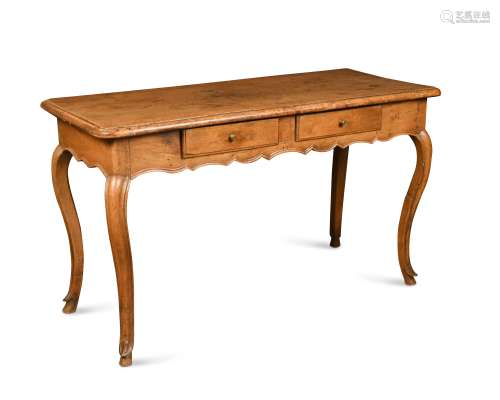 A French provincial fruitwood side table, 19th century,