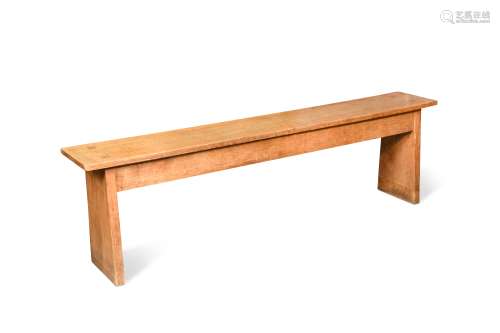 A Gordon Russell oak bench,