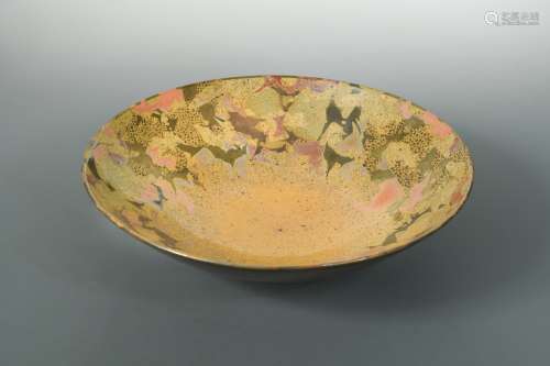 Sutton Taylor (British, born 1943), a large flaring earthenware bowl,