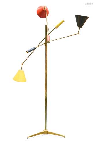 Angelo Lelli for Arredoluce, a mid-century Triennale Floor Lamp,