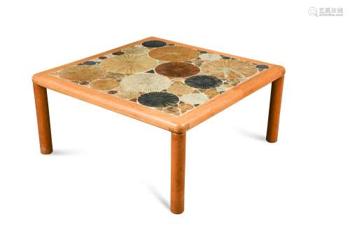 Tue Poulsen (Danish, born 1939), a tile top coffee table,