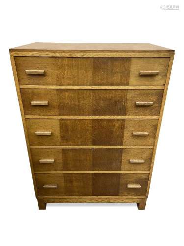 A Heal's oak chest of drawers, circa 1930s,