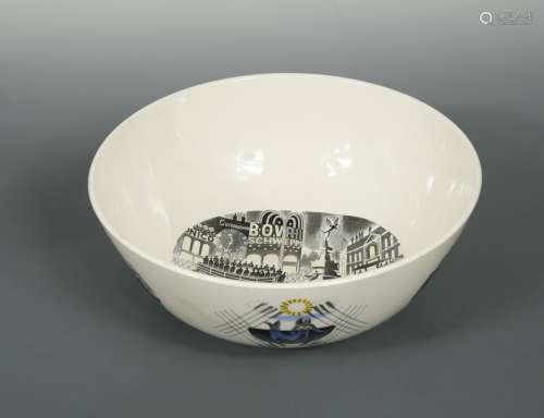 Eric Ravilious for Wedgwood, a Boat Race bowl, 1938,