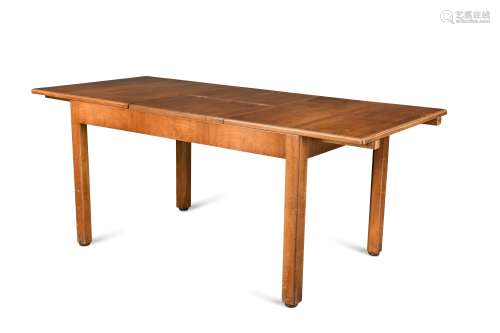 A Heal's Art Deco walnut extending dining table,