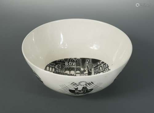 Eric Ravilious for Wedgwood, a Boat Race bowl, 1938,