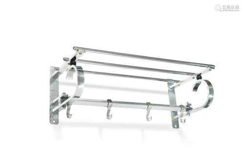 A mid-century 'Pullman' chrome luggage rack,