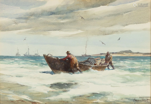 Gordon Hope Grant (1875-1962) Men Fishing