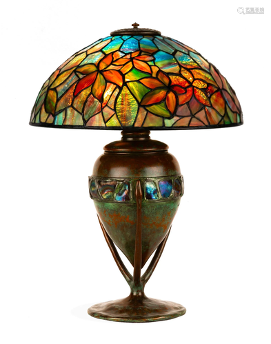 A Fine Tiffany Studios, New York, Woodbine Table La…