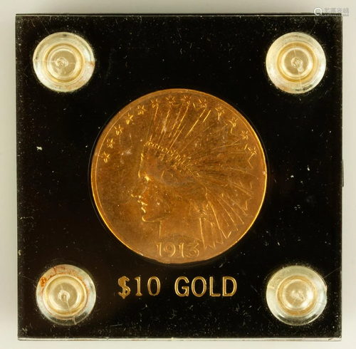 US Indian Head 1913 Gold Coin