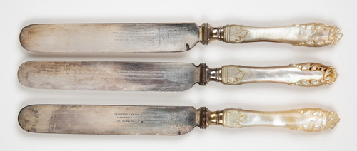 (3) Ulysses S. Grant, Presentation Luncheon Knives