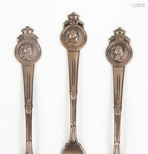 (3) President Ulysses S. Grant, Luncheon Forks