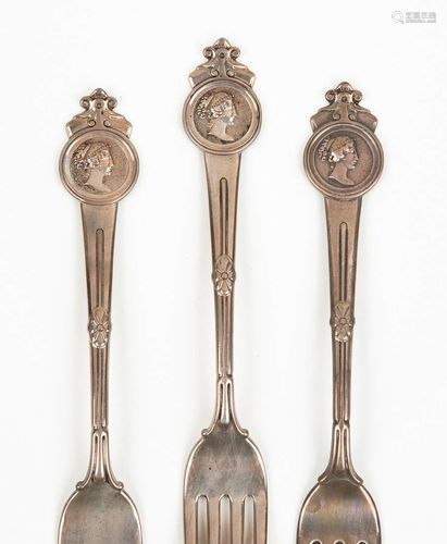 (3) President Ulysses S. Grant, Luncheon Forks