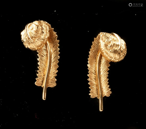 14k Gold Cartier Earrings