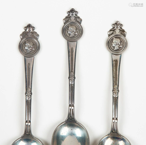 (3) President Ulysses S. Grant, Spoons