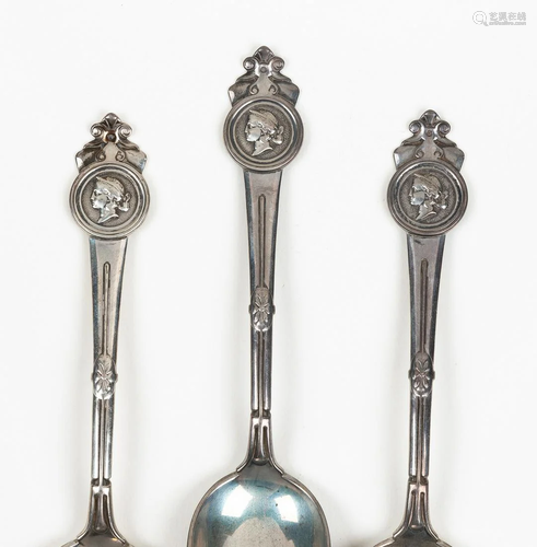 (3) President Ulysses S. Grant, Spoons