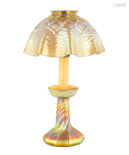 Tiffany Studios Favrile Candle Lamp