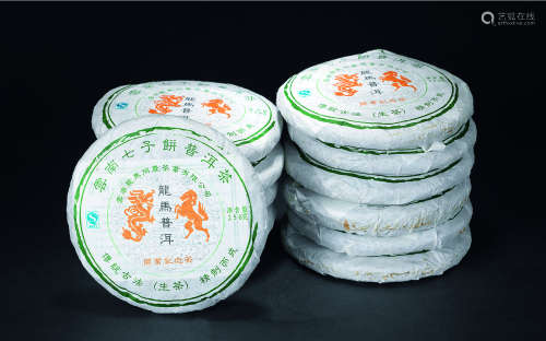 2002年 云南七子茶饼（生茶）