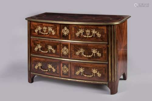 Belle COMMODE LOUIS XIV en marqueterie de palissan…