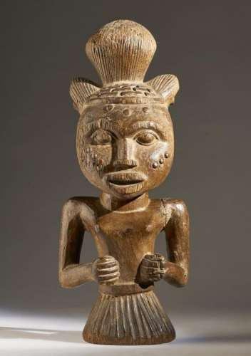 African Art Female Figure, Yor…