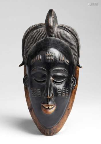 African Art Mblo Mask, Baulé I…
