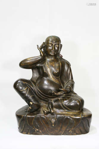 Chinese Early Period Bronze Sitting Buddha Statue
