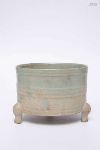 Chinese Rare Three Legged Ru Kiln Procelain