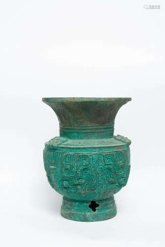 Chinese Rare Early Period Bronze Vase