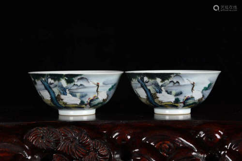 Chinese Yongzheng Year Of Qing Dynasty Famille Rose Bowls