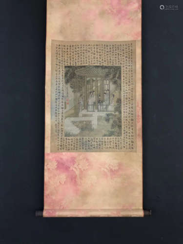 Chinese Qing Dynasty Exquisite Painting On Silk