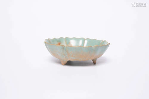 Chinese Rare Loutus Month Small Celadon Porcelain Bowl