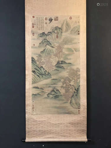 Chinese Yuan Dynasty Zhao Meng'S Exquisite Painting On Paper