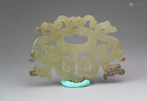 Chinese Antique Jade Brushdant