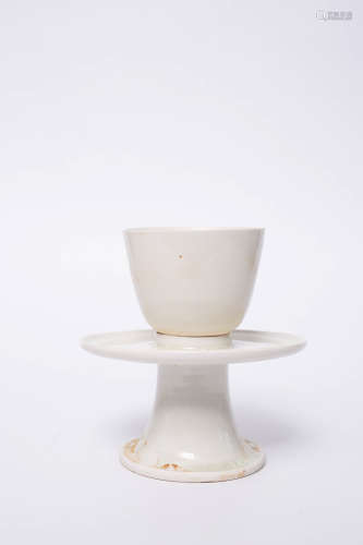 Chinese Rare White Porcelain Lamp Sets