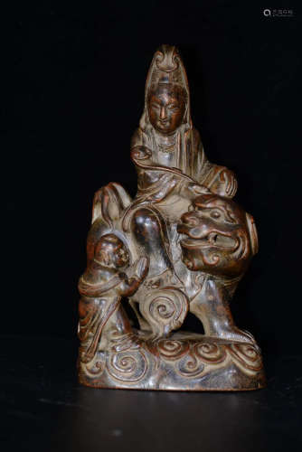 Chinese Qing Dynasty Agalwood Statue