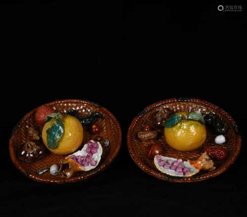 Chinese Zhen Zongyuan'S Carving Porcelain Plate