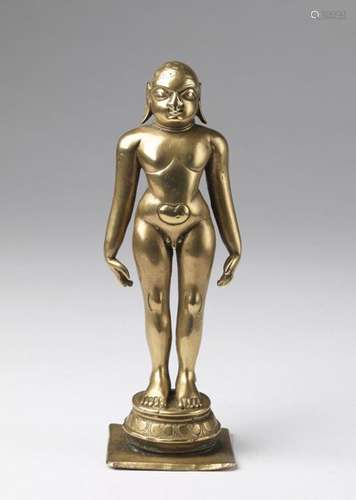 Indian Art. A brass jaina standing figure India, K…