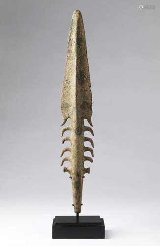 Indian Art. A bronze harpoon India, Uttar Pradesh,…