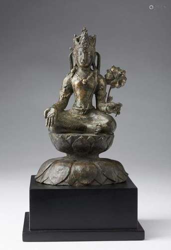 Himalayan Art. A bronze figure of Avalokitesvara P…