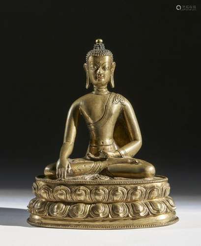 Himalayan Art. A bronze figure of Buddha Shakyamun…