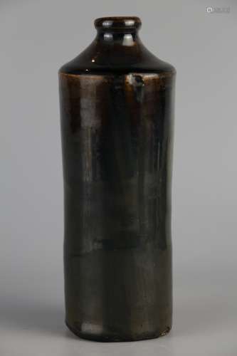 Black gold GLAZE vase