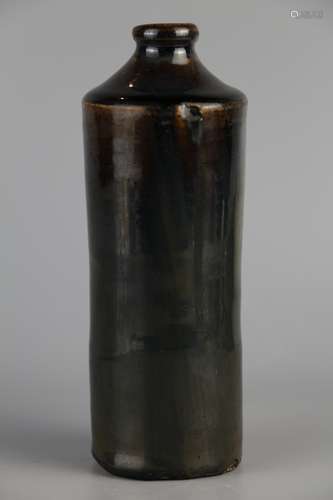 Black gold GLAZE vase