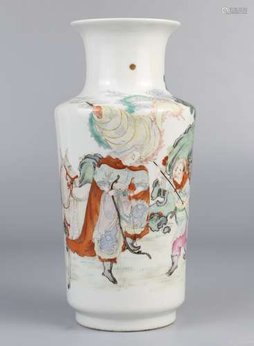 Pastel bottle with figure pattern