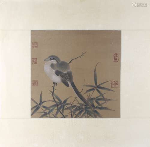 A painting of Chinese flowers and birds