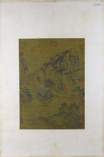 A Chinese landscape painting