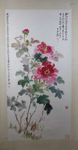 Flowers by Zhang Daqian