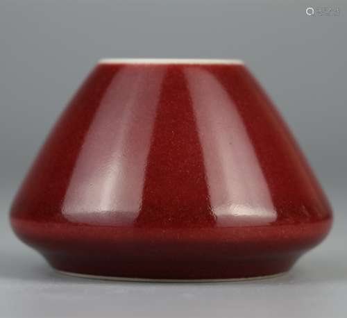 Seasonal red glaze water cup