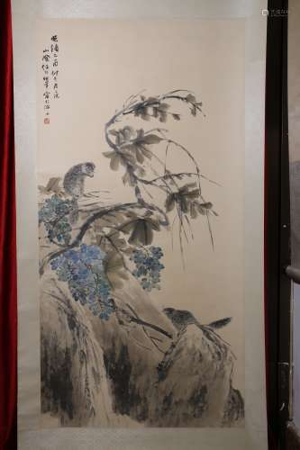A Chinese painting of flowers