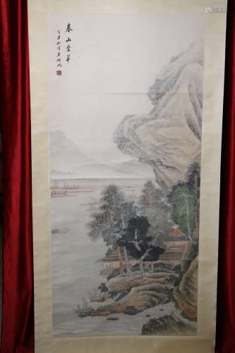 A landscape Chinese painting of Wu Hufan